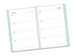 Terminplaner Lederlook, 2025, Mint