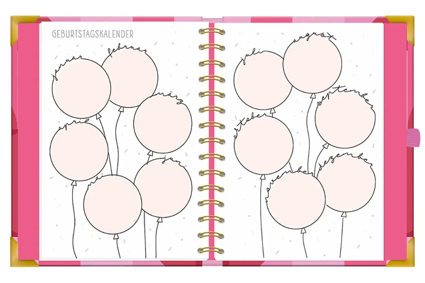 Terminplaner Premium 2025, Pink