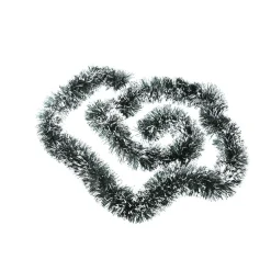 Tinsel-Girlande, Grün/weiß, 2 M