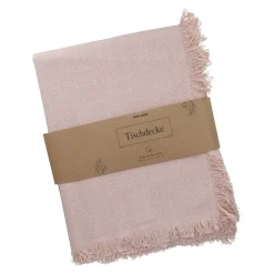 Tischdecke Fransen, Rosa, 140 X 200 Cm