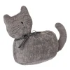 Türstopper Katze, Stehend/dunkelgrau, 32 X 25 Cm