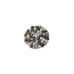 Untersetzer Filzkugeln, Grau, 10 Cm