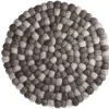Untersetzer Filzkugeln, Taupe Mix, 30 Cm