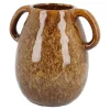 Vase Krug Mit Griffen, Braun, 18 Cm