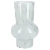Vase Opal Mit Tupfen, Mint, 26 Cm
