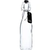 Vorratsflasche Mit Schwarzem Label, Rund, 500 Ml