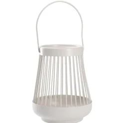 Windlicht Laterne, Weiß, 16 Cm