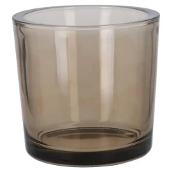 Windlicht Zylinder, Dick/taupe/transparent, 12.5 X 12 Cm
